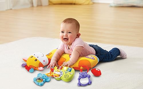 Miniatura 11 de VTech Almohada de descubrimiento del tiempo de barriga 3.94 x 15.75 x 27.17 pulgadas para 12 meses a 36 meses con almohadas de peluche para niños