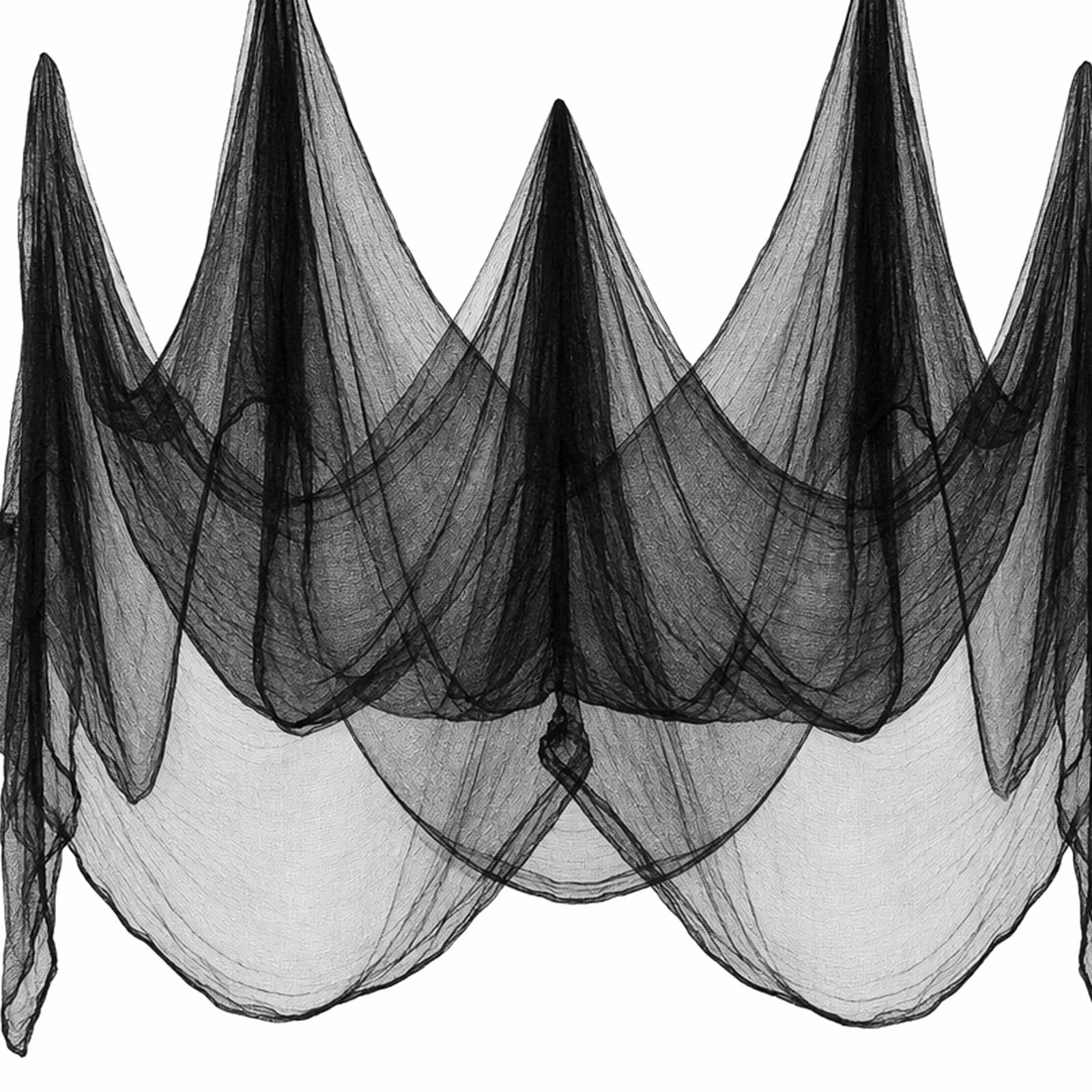 Halloween Creepy Cloth, Black Gauze Fabric 1.2x6m Decorations