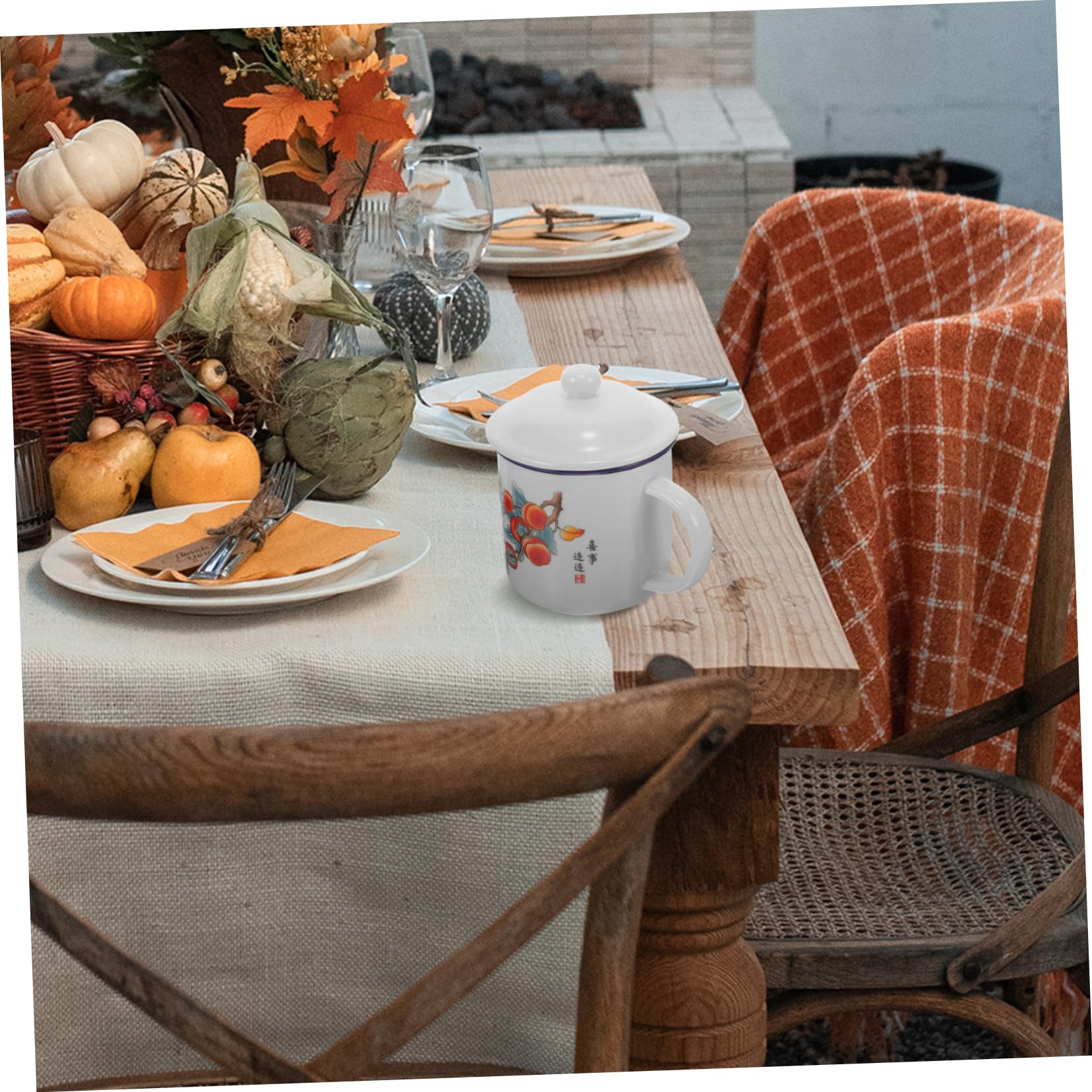 2stücke Vintage Emaille Tasse Für Hochzeit Und Party Stilvolle Teetasse Mit Deckel Robustes Langlebiges Design Für Kaffee Und Tee Praktische Outdoor Trinkbecher