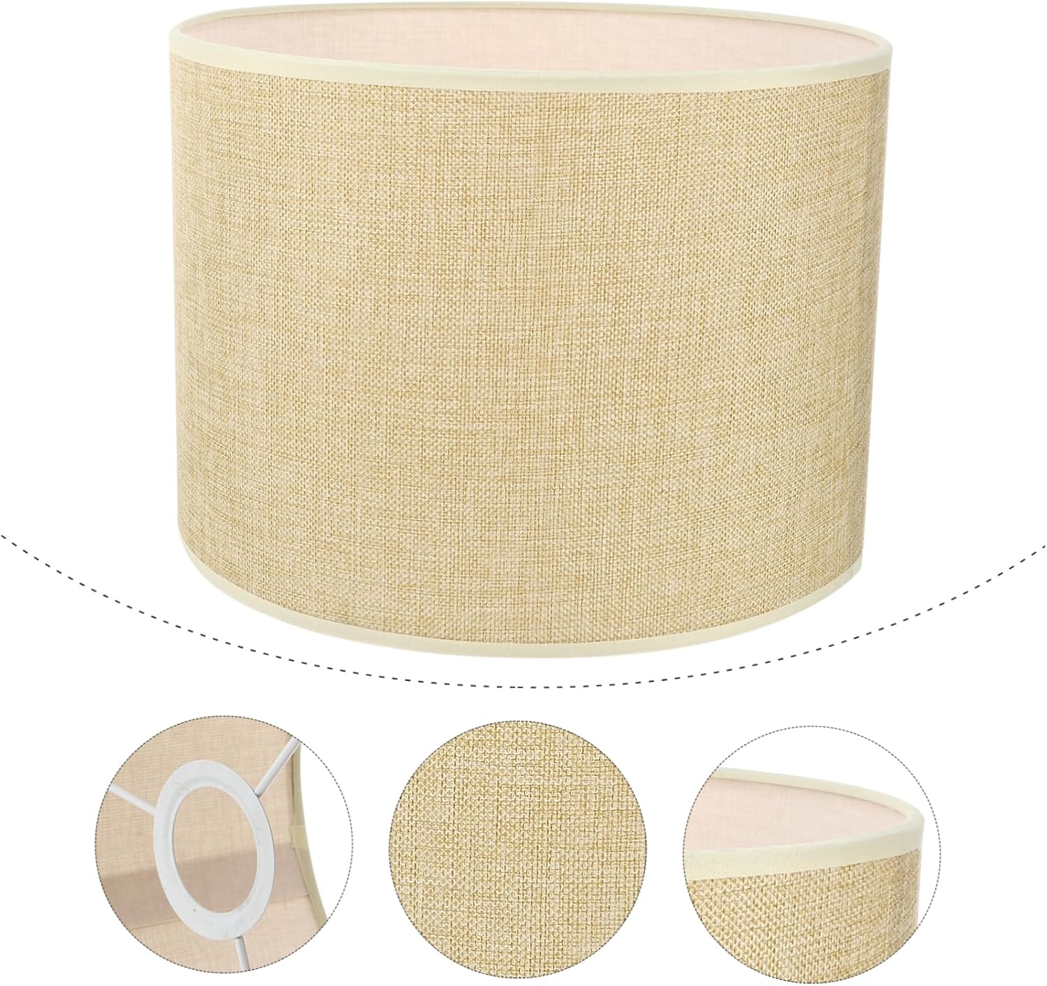 ARTIBETTER 1pc Linen Lampshade Cylindrical Light Cover for Bedroom Cloth Light Accessory Housewarming for Home Decor Stylish and Design