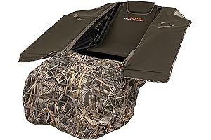 ALPS OutdoorZ Legend Waterproof Layout Blind for Waterfowl Hunting with Zero Gravity Chair Design