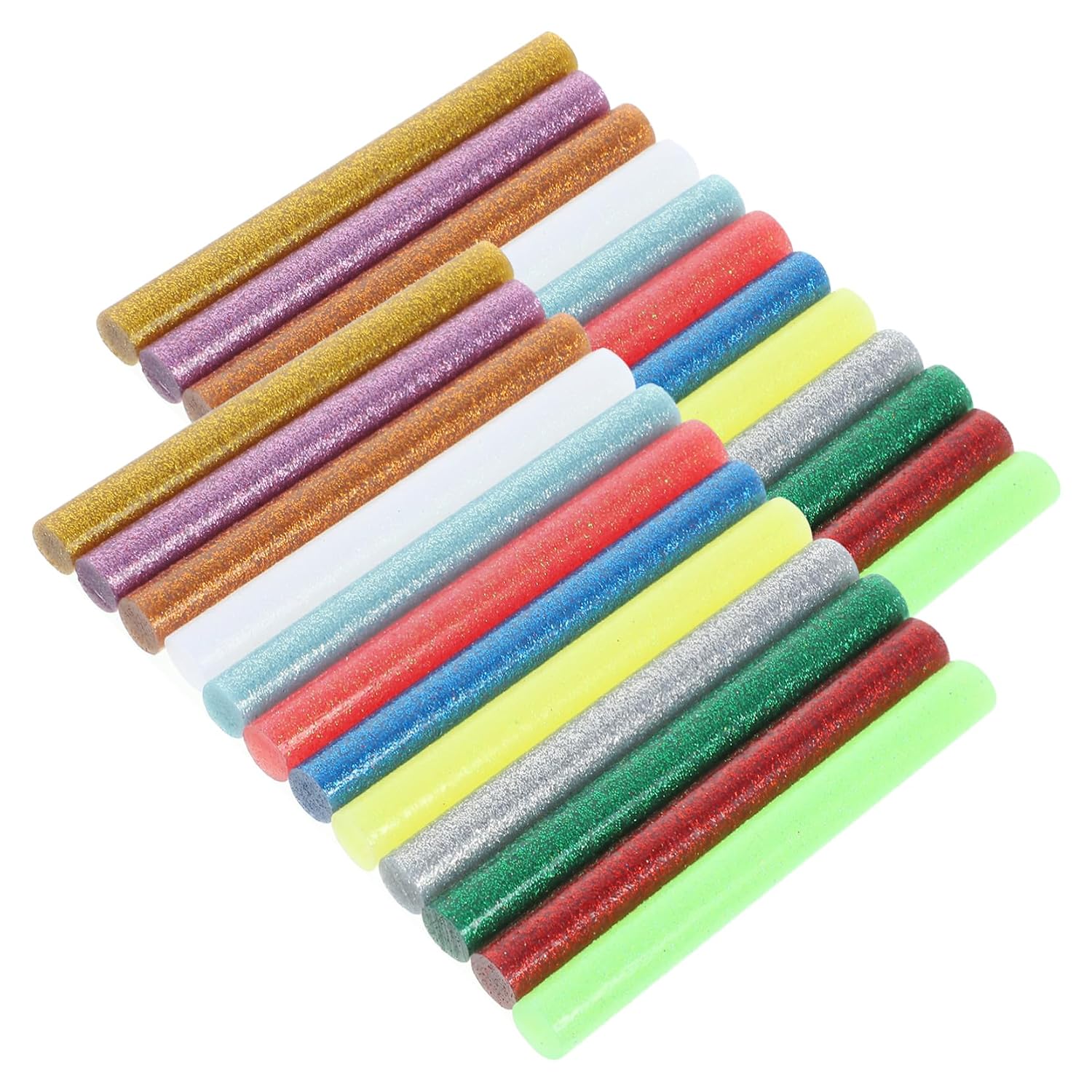 Veemoon 36pcs Hot Melt Glue Sticks for DIY Crafts Colorful Crafting Glue Sticks Compatible Craft Projects Easy to Use Adhesive for Art and Handicrafts