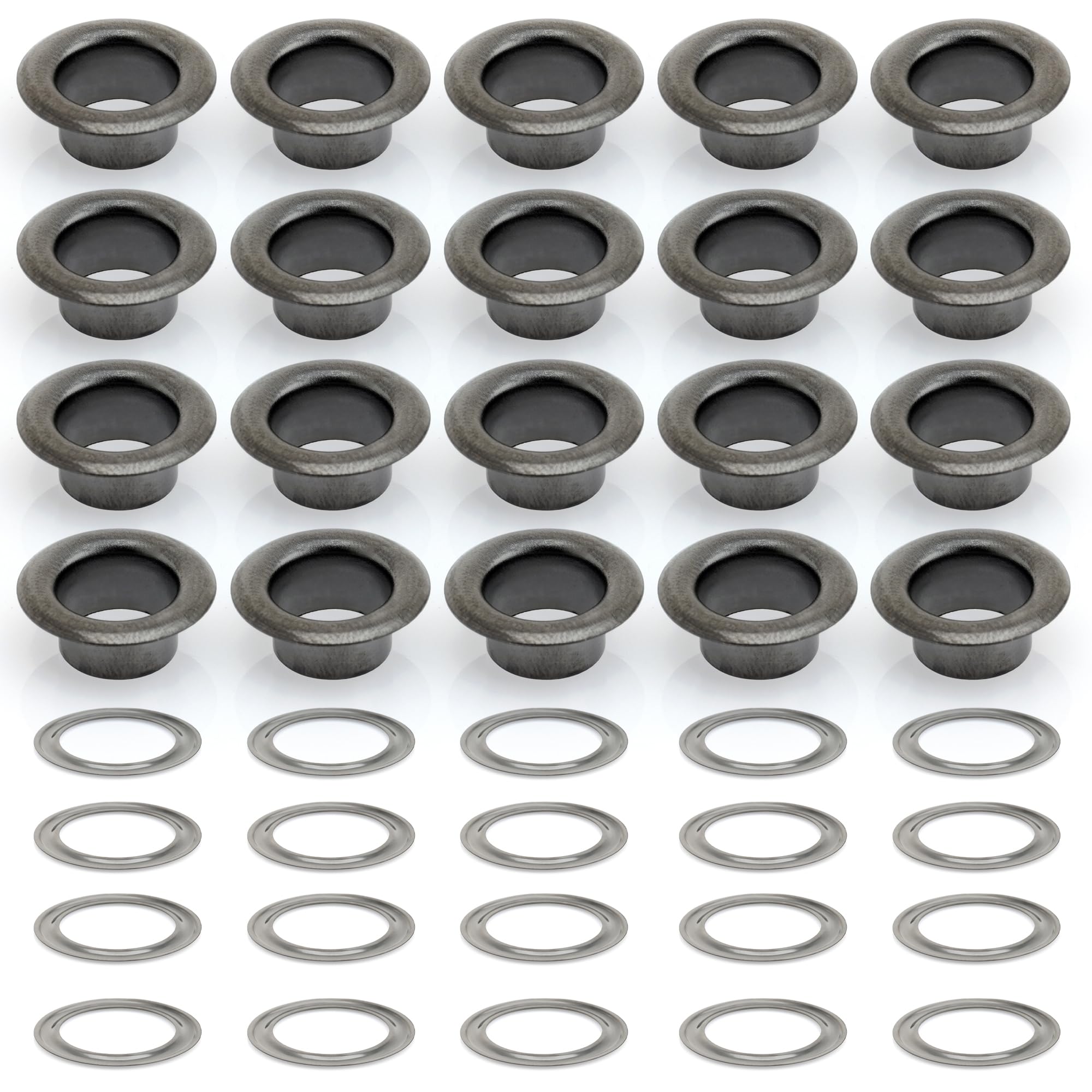 craftmemore 3/16 "(5 mm) tamaño del agujero 720 Sets Metal ojales ojetes con arandelas para núcleos de perlas, ropa, piel, lienzo