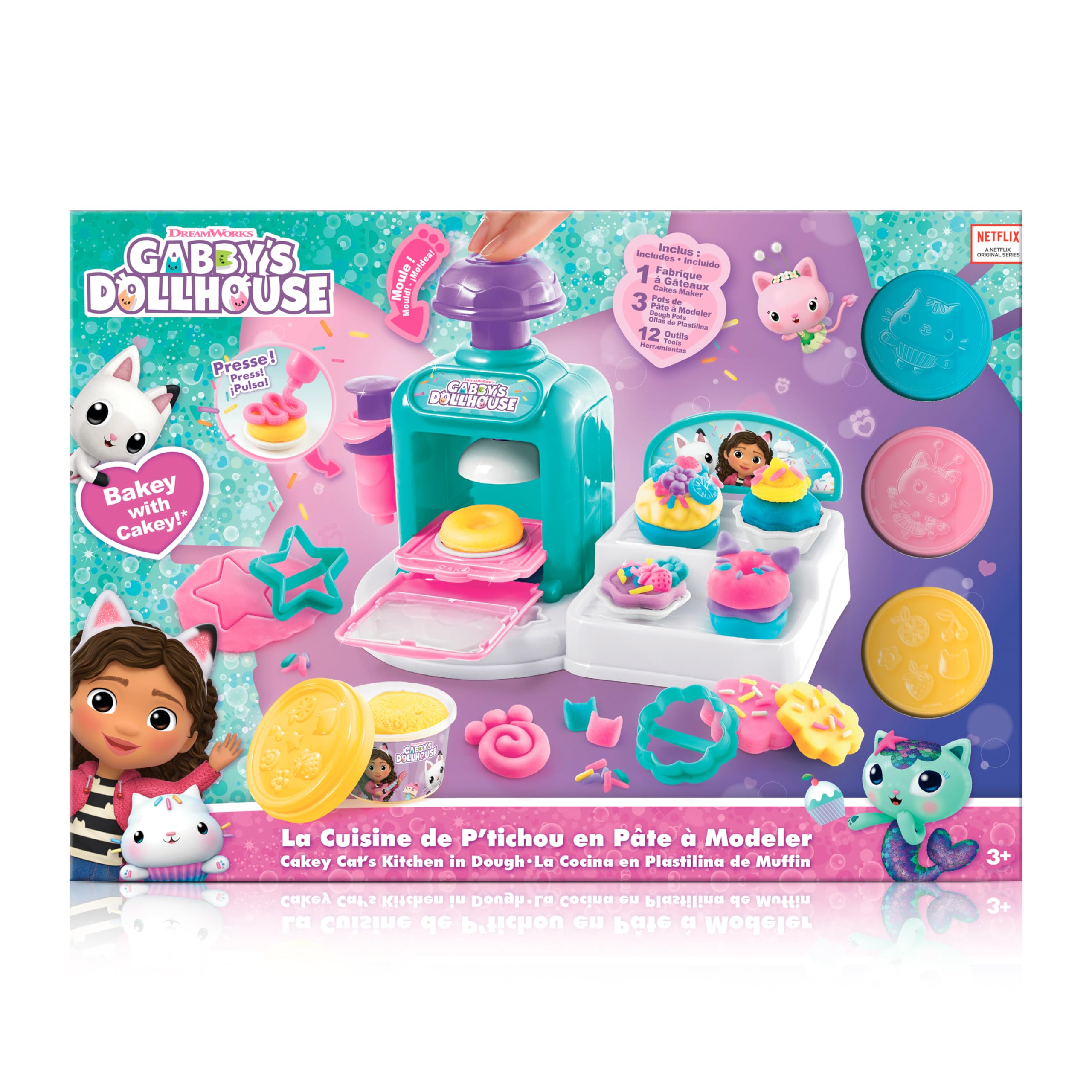 Canal Toys- Dollhouse La Casa delle Bambole Pasticceria di Gabby, Multicolore, GAB 022