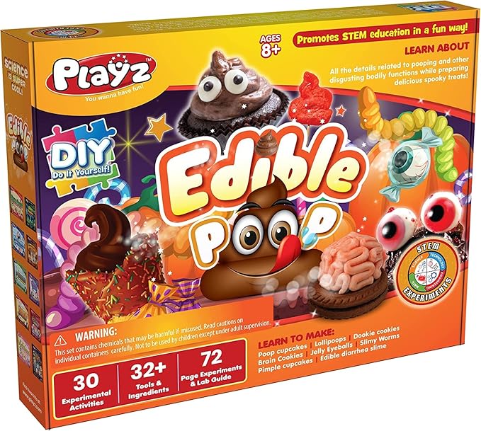 Playz Edible Poo Chocolate & Candy Making Science Kit for