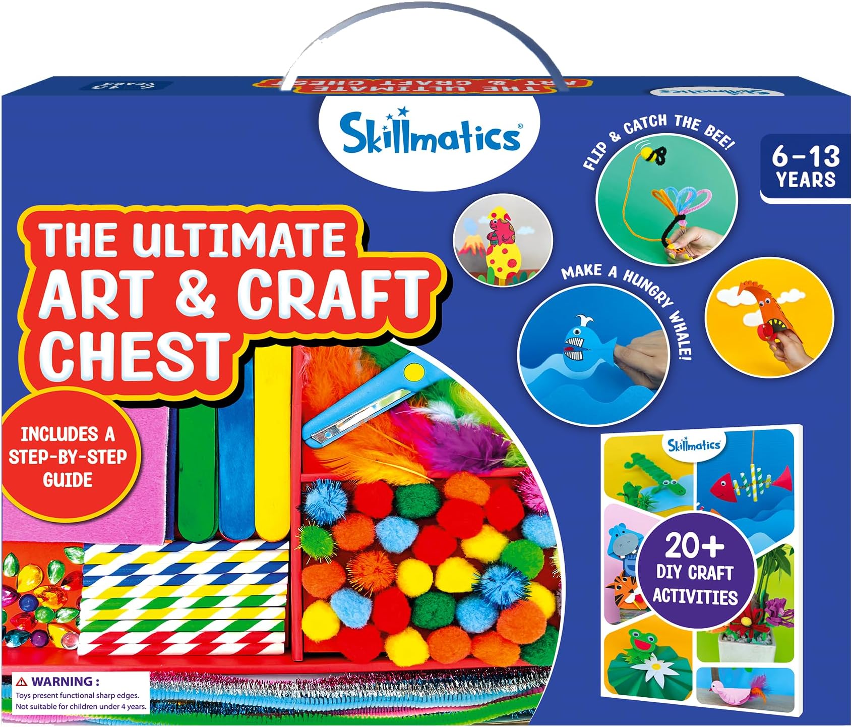 - Skillmatics Ultimate Art & Craft Activity Kit for Kids โ 2000+ DIY Craft Pieces with Step-by-Step Instructions, Creative Supplies & Gift Set for Girls & Boys Ages 6, 7, 8, 9, 10, 11, 12, & 13