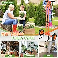 Vista 7 de Plant Caddy with Wheels, Heavy Duty Plant Dolly Cart with Adjustable Grabbing Arm and Suction Cups for Plant Pots, Garden Pot Mover Trolley Cart
