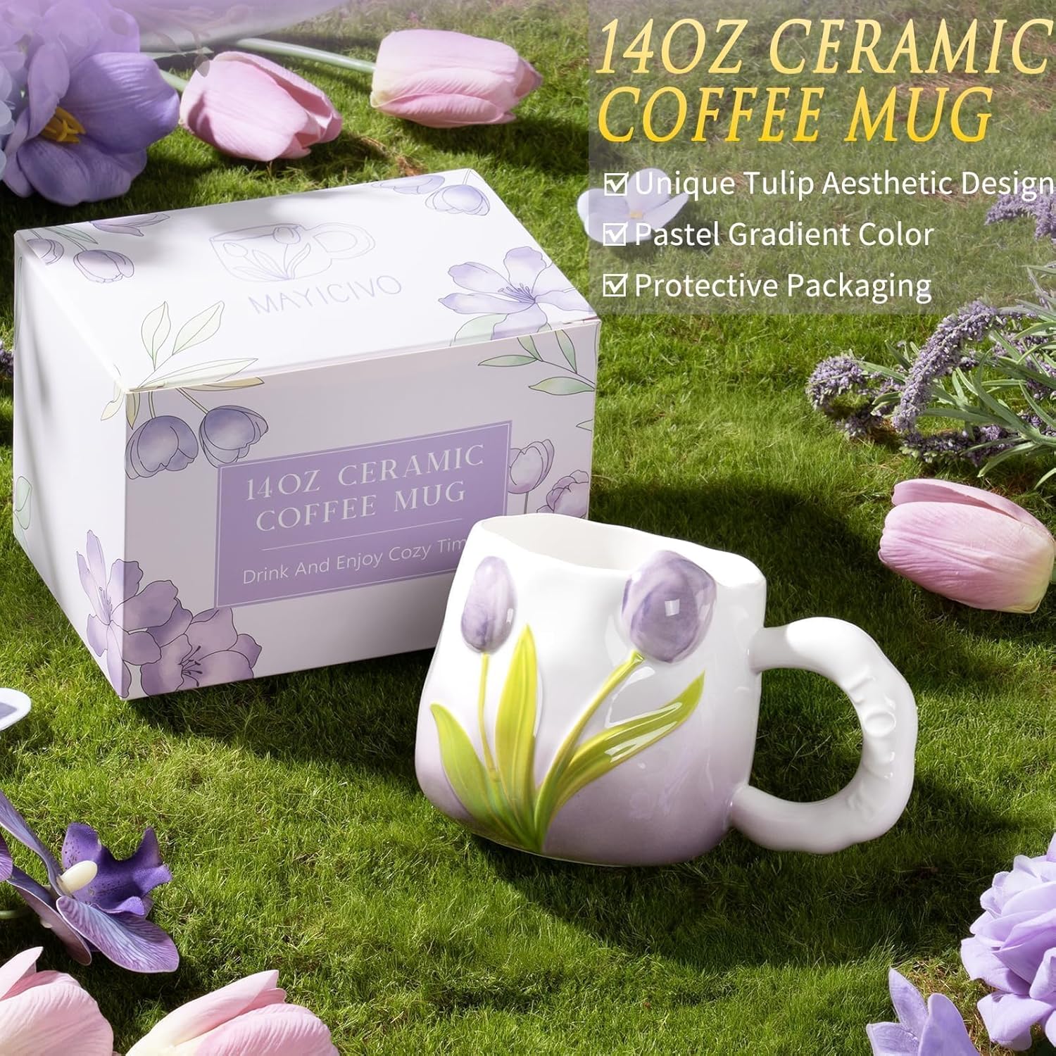 Birthday Gifts for Women Self Care Set Get Well Soon Gift Baskets, Relaxing Lavender Spa Gift Basket Care Package for Women, Unique Easter Gifts for Mom Her Girlfriend Sister Best Friends Wife