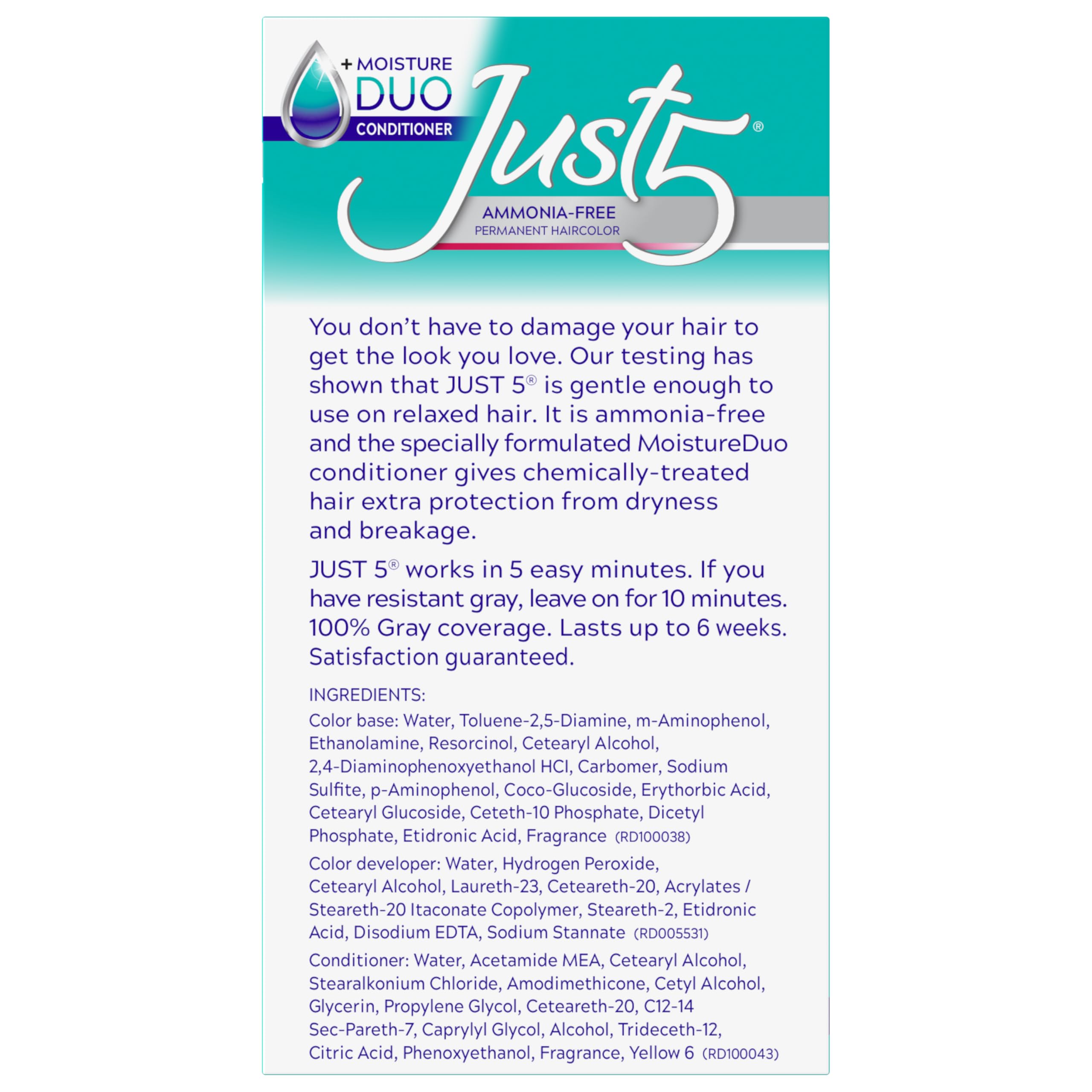 Tinte de pelo, de Just 5, para mujer