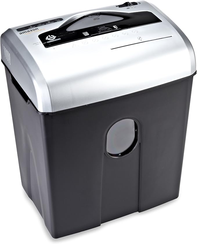 Amazon Basics 12Sheet CrossCut Paper, CD, and Credit Card Shredder