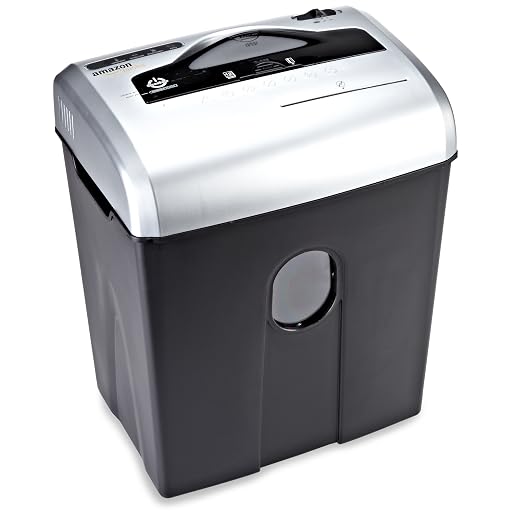 MockWares Basics 12-Sheet Cross-Cut Paper Shredder, Black