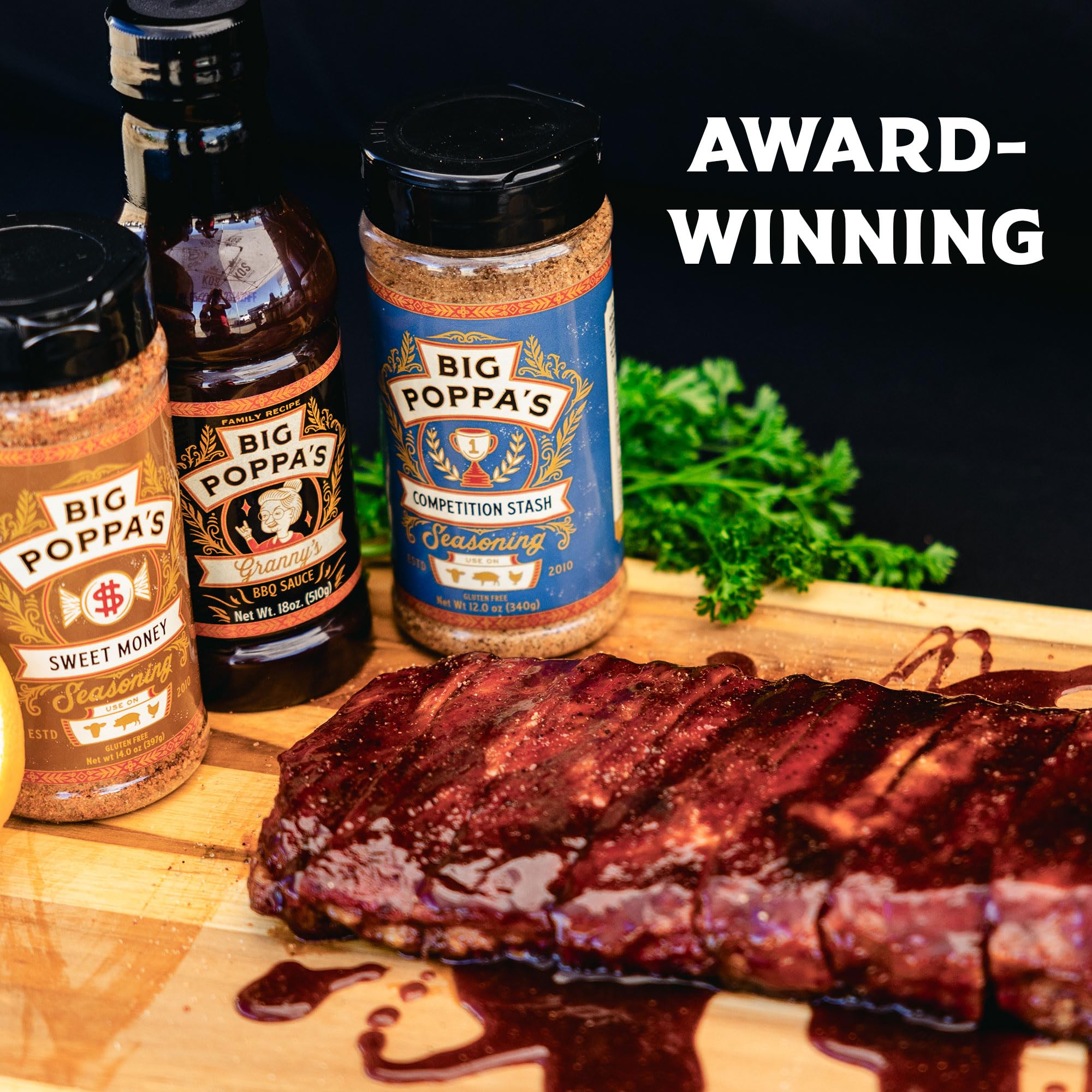 Amazon.com : Big Poppa's Granny's BBQ Sauce – Award-Winning Sweet