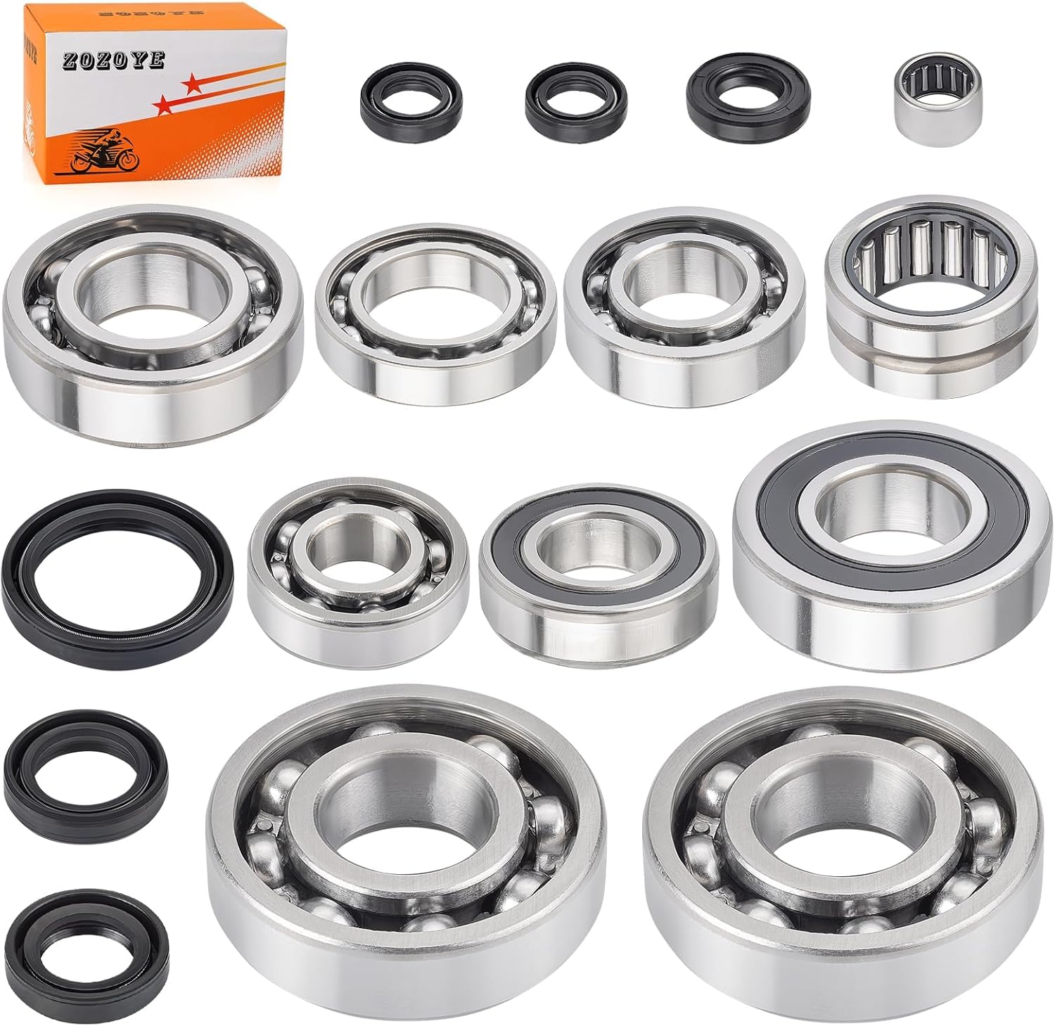 Crankshaft and Transmission Bearings and Seals Kit For Yamaha WR400F WR426F WR450F YZ400F YZ426F YZ450F 1998-2006