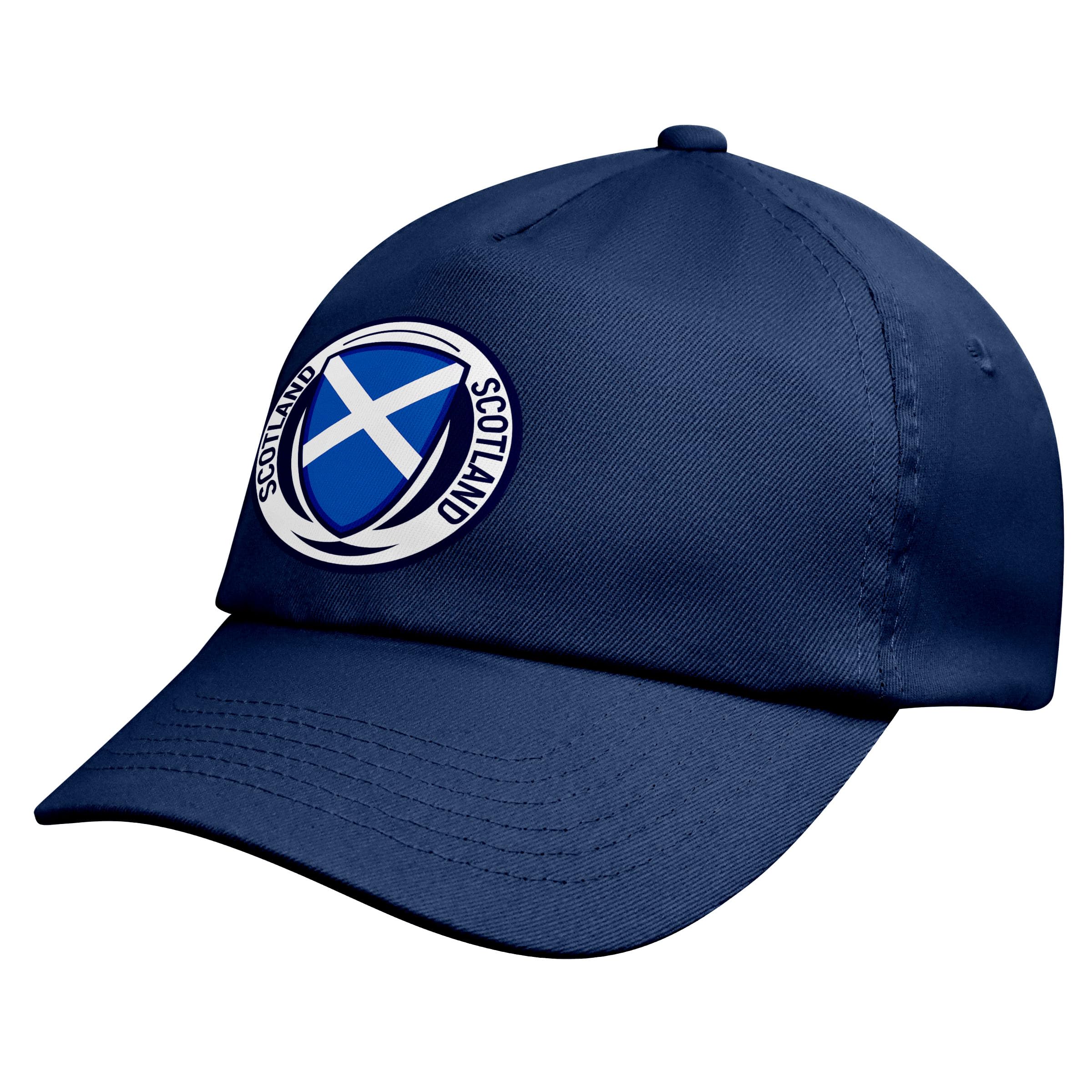 Footeez Navy Kids Scotland Football Baseball Cap Team Game Cup Scots (, One Size)