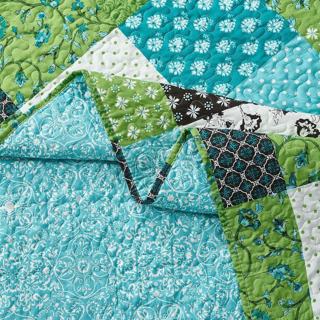 Royal Tradition Rebekah Reversible Coverlets, California King Over-Sized 3pc Quilt Set (110-Inch Wide x 96-Inch Long) Lightweight Bedspread