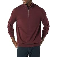 Amazon Essentials Maglione con Cerniera sul Collo in Cotone 100% Uomo