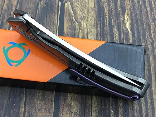 Miniatura 8 de Sixleaf Folding Knife 8.54 Inch With D2 Blade TC4 titanium alloy Handle Outdoor Camping EDC Tool SL-27-Color