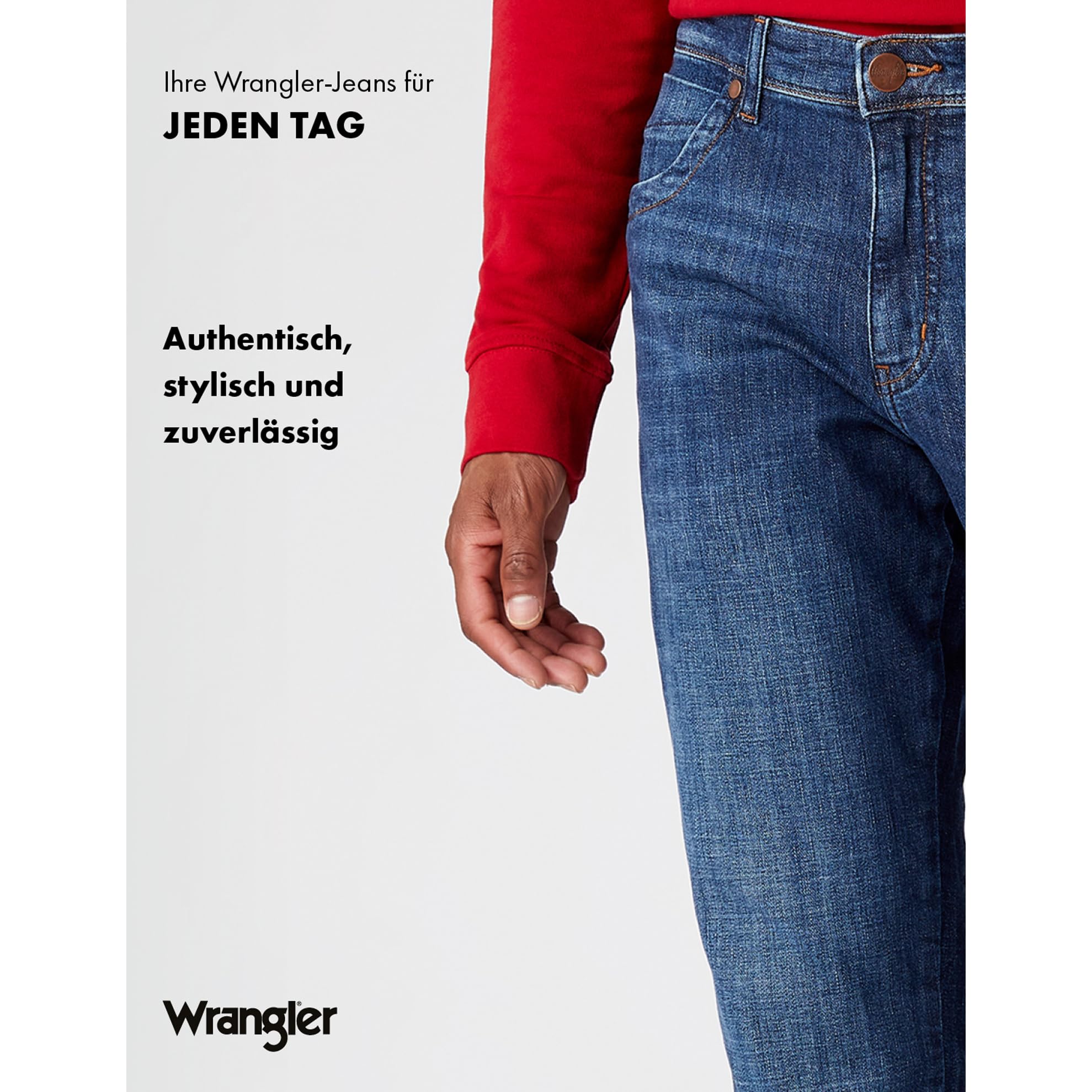 Wrangler - Jeans Herren - Authentic Straight Fit - Texas - Night Break – Bild 7
