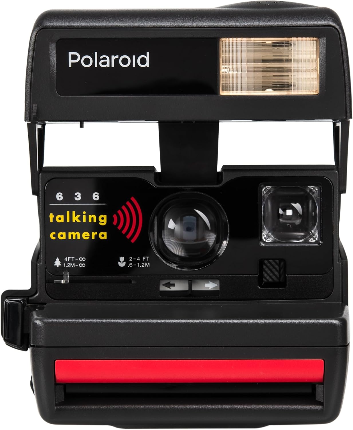 Vintage Polaroid 636 Talking Camera – Instant 600 Film Camera with Sound Feature, Built-In Flash, Retro Design (Renewed)