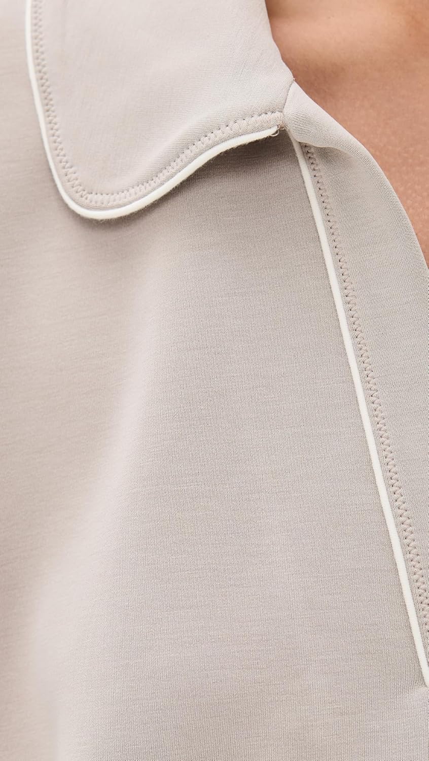 Sweaty Betty Sand Wash Crop Henley Sweatshirt - Image 6