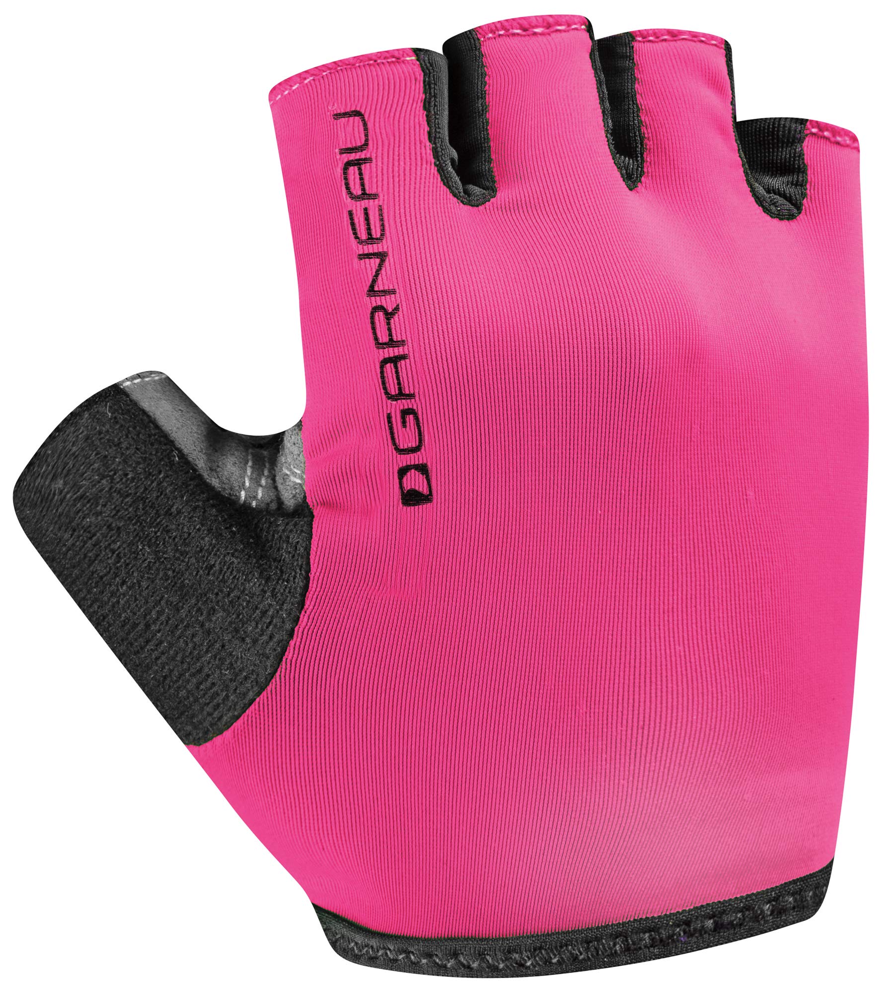 Louis Garneau, Kids Calory Padded, Breathable, Shock Absorbing, Half Finger Bike Gloves, Pink Glow, Junior Medium