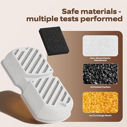 Miniatura 4 de Filtros de fuente de agua para perros: 16 filtros de fuente de agua para perros, reemplazo de filtros de fuente de agua para mascotas, incluye 8