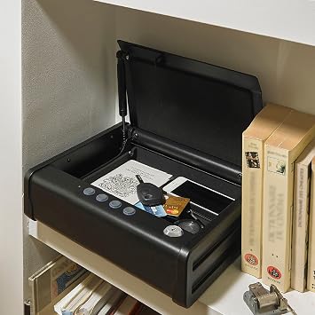 MASTER LOCK Small Safe [Digital Combination] MLD08E - Best Used for Money, Jewellery, Passports and More, 8,1 cm x 30,7 cm x 25,1 cm