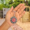 Daiyamondo Anime Silver Rotating Spinning Metal Keychain |Anime Key ring| Perfect Keychain For Anime Lover | Key ring fo