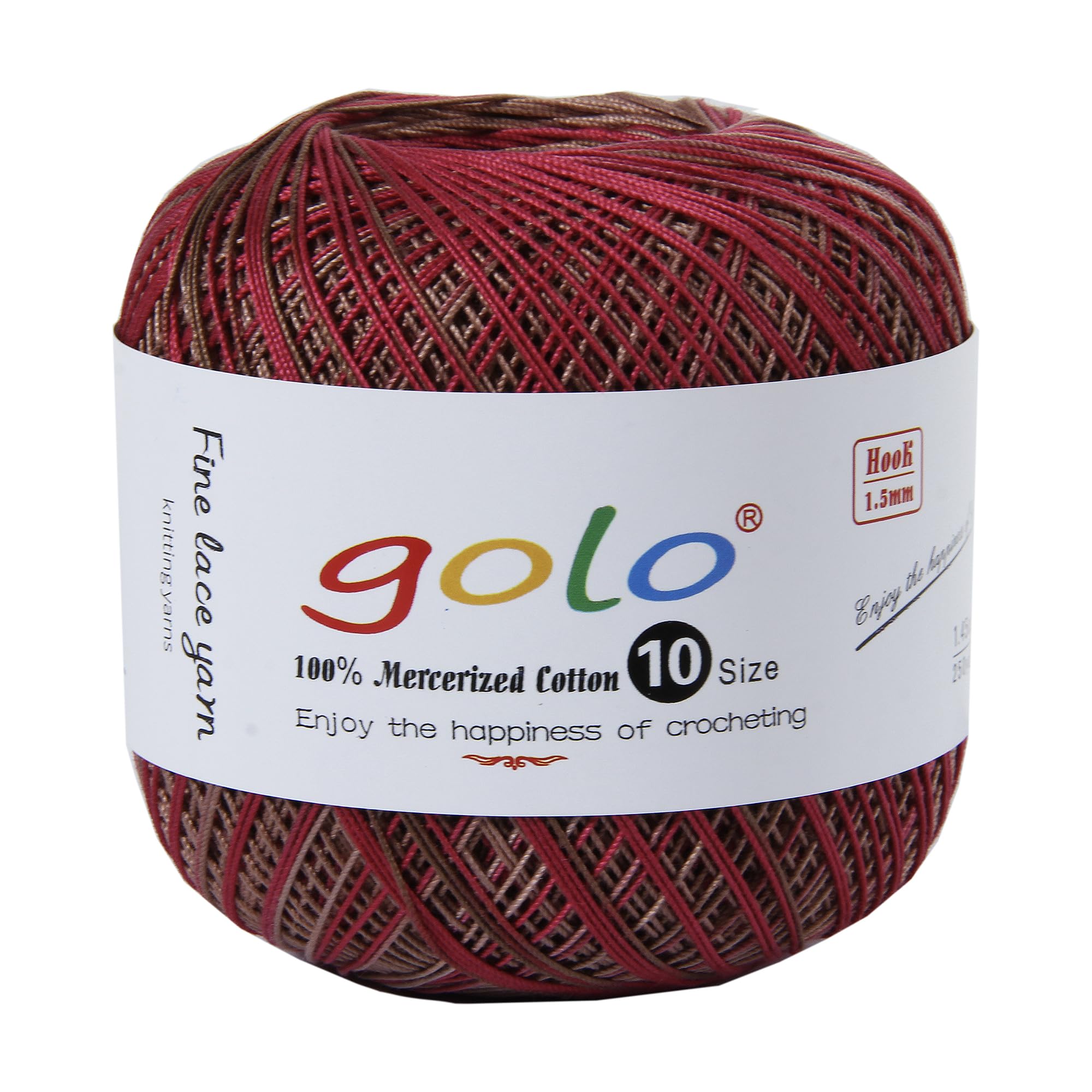 golo Crochet Thread Size 10 Yarn for Hand Knitting Lace Yarn D605 — image 1