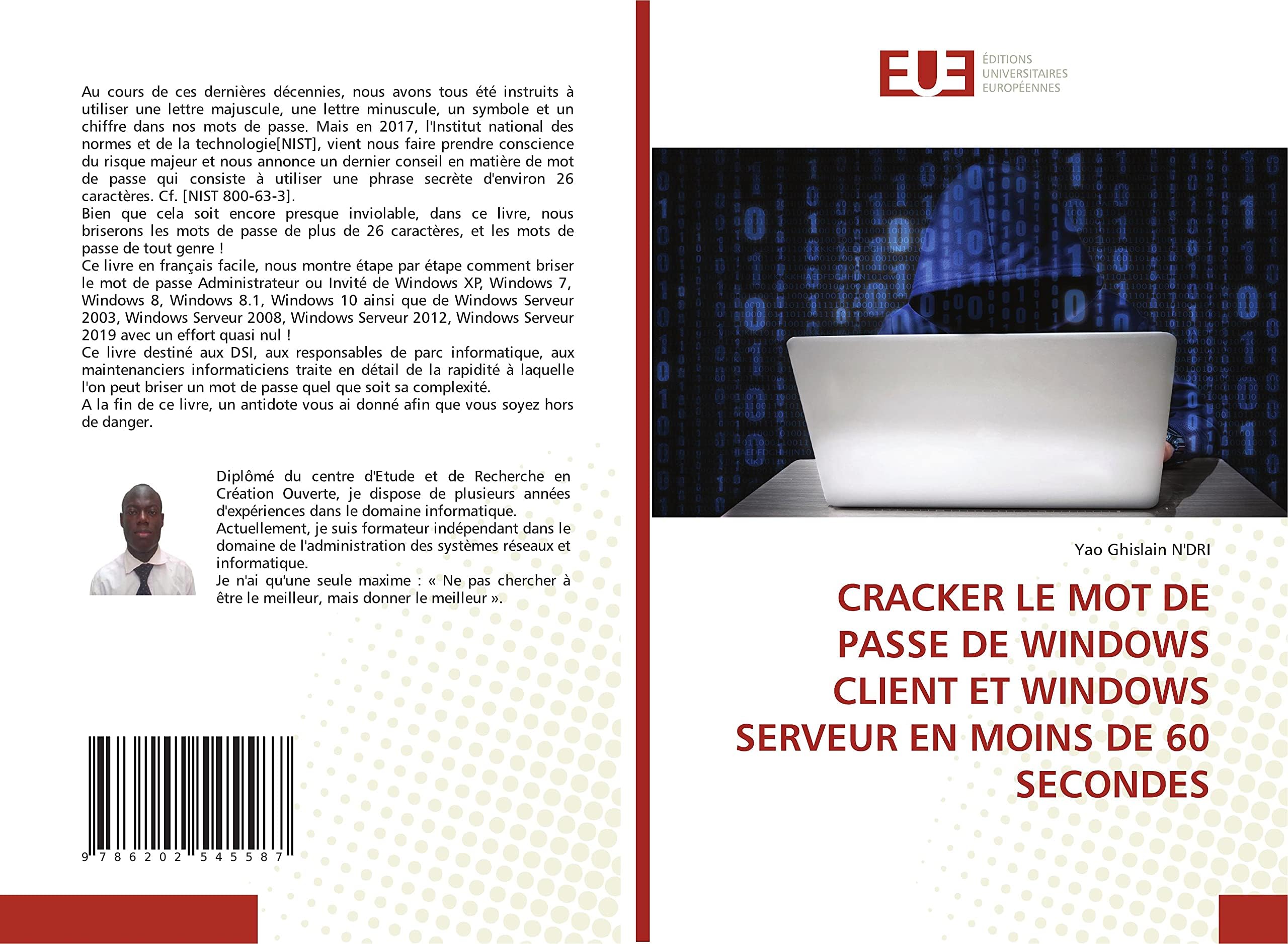 CRACKER LE MOT DE PASSE DE WINDOWS CLIENT ET WINDO