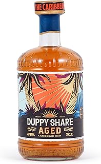 The Duppy Share Aged Rum - Caribbean Rum 70cl (ABV 40%) | Perfectly Balanced, Award-Winning Fusion of Aged Caribbean Rums | An Exquisite Blend for your Favourite Rum Cocktail