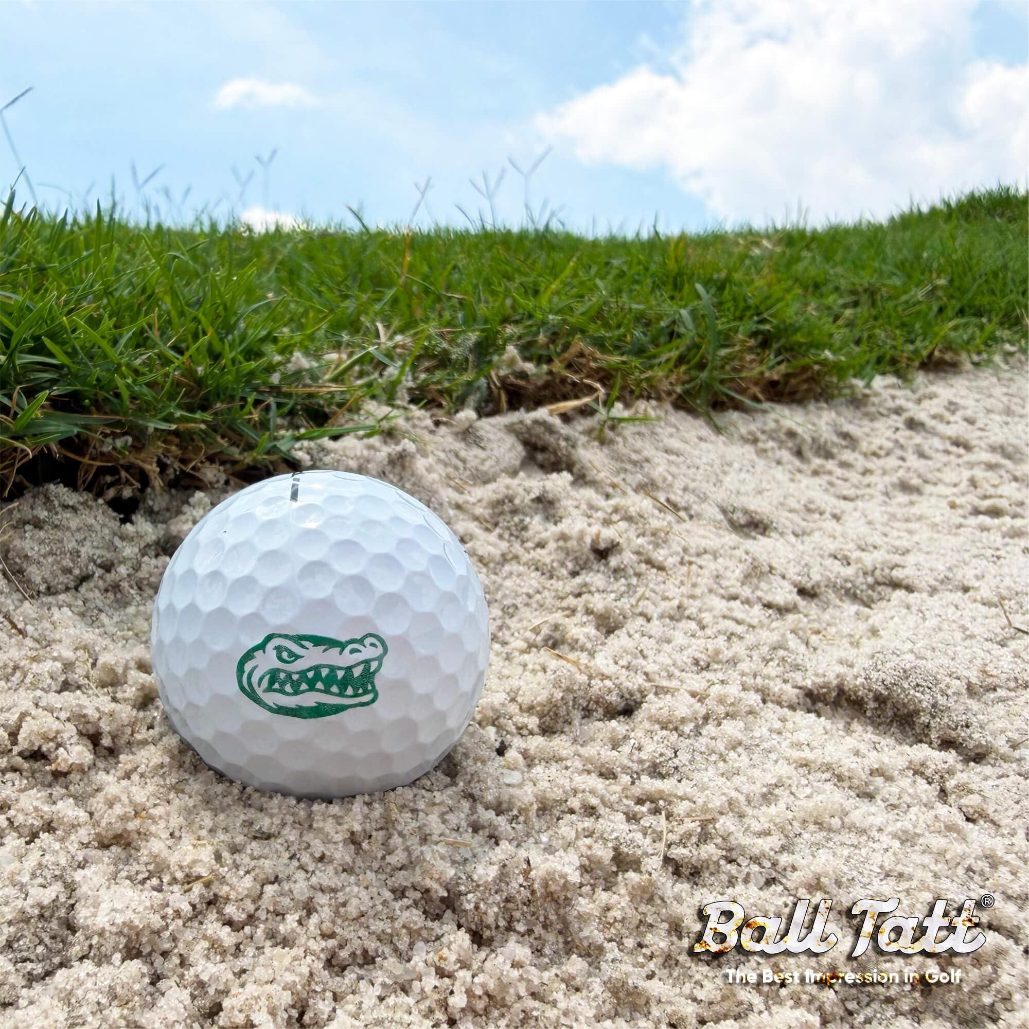 Tampon de balle de golf – Marqueur auto-encreur – Outil de marquage permanent à séchage rapide, sans fuites ni recharges, réutilisable et imperméable – Cadeau idéal pour les golfeurs, les papas, la