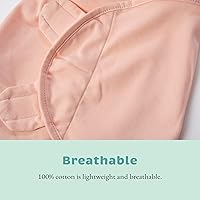 Vista 5 de Cuddle Club Manta para bebé Manta de velcro ajustable 100% algodón para recién nacido, con gorro novedoso