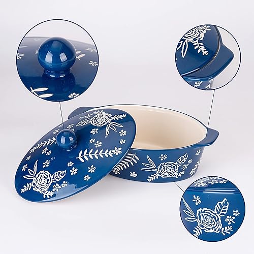 Miniatura 5 de Wisenvoy Plato de cazuela con tapa Cazuela Platos Para Horno Horno Platos Para Horno Plato De Horno De Cerámica