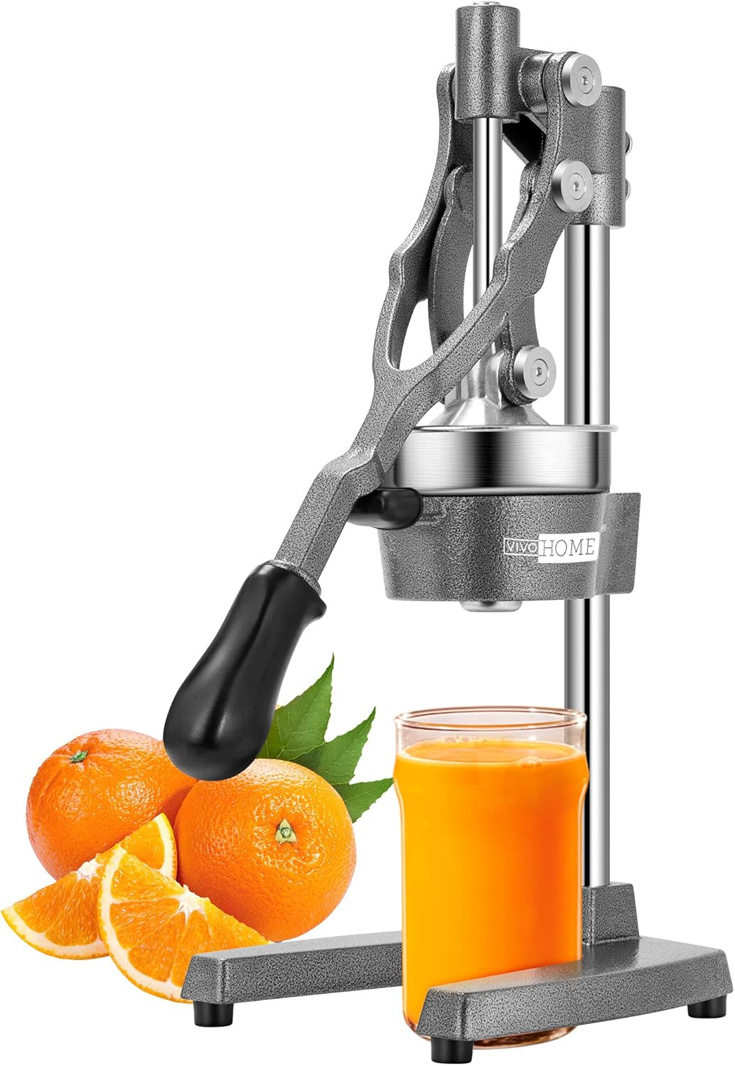 VIVOHOME Extra Tall Heavy Duty Commercial Manual Hand Press Citrus Orange Lemon Juicer Squeezer Machine Grey: Home & Kitchen