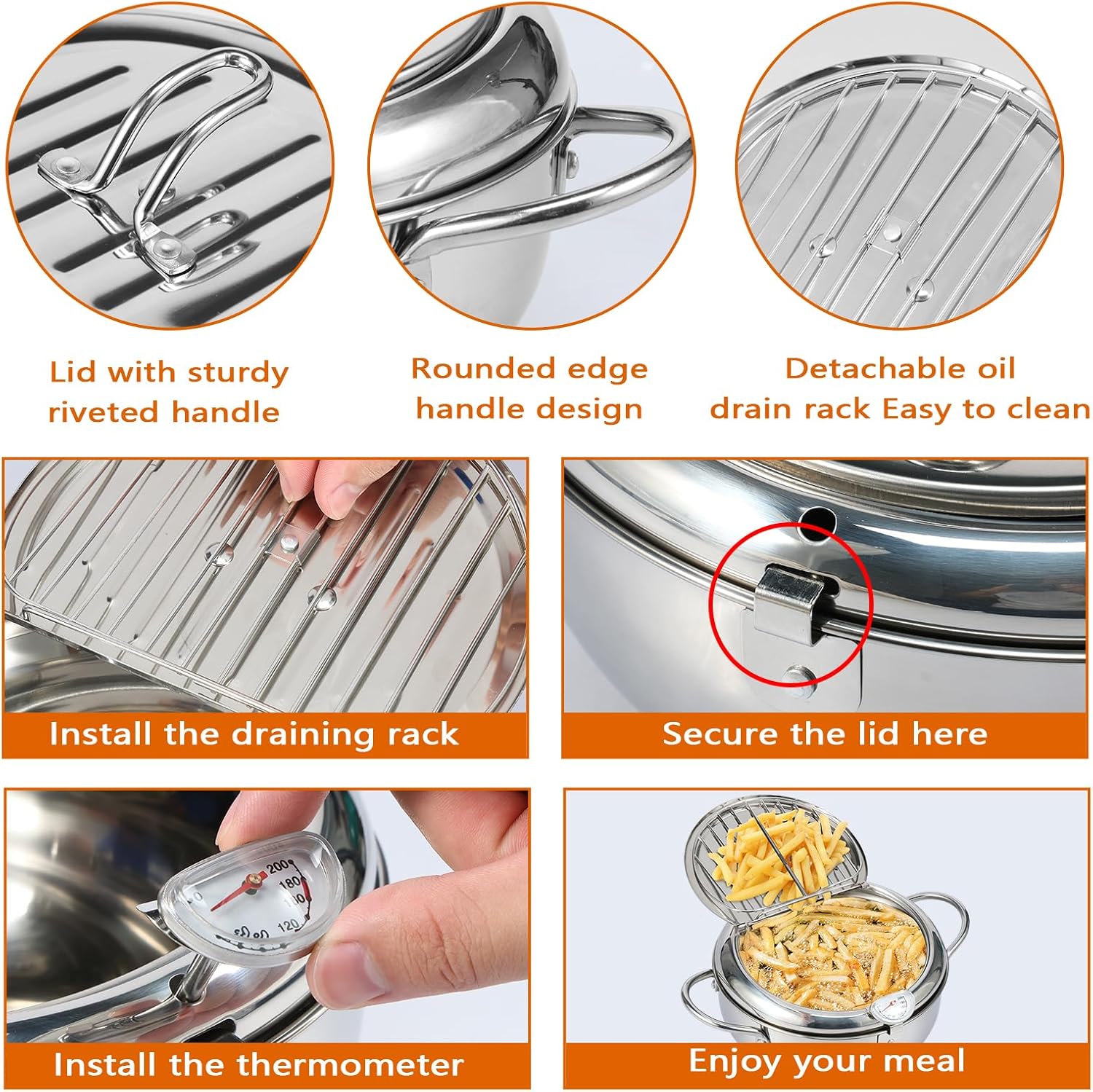 天ぷら 楽天市場】富士ホーロー 天ぷら鍋 24cm 温度計付 2.8L TP-24 IH