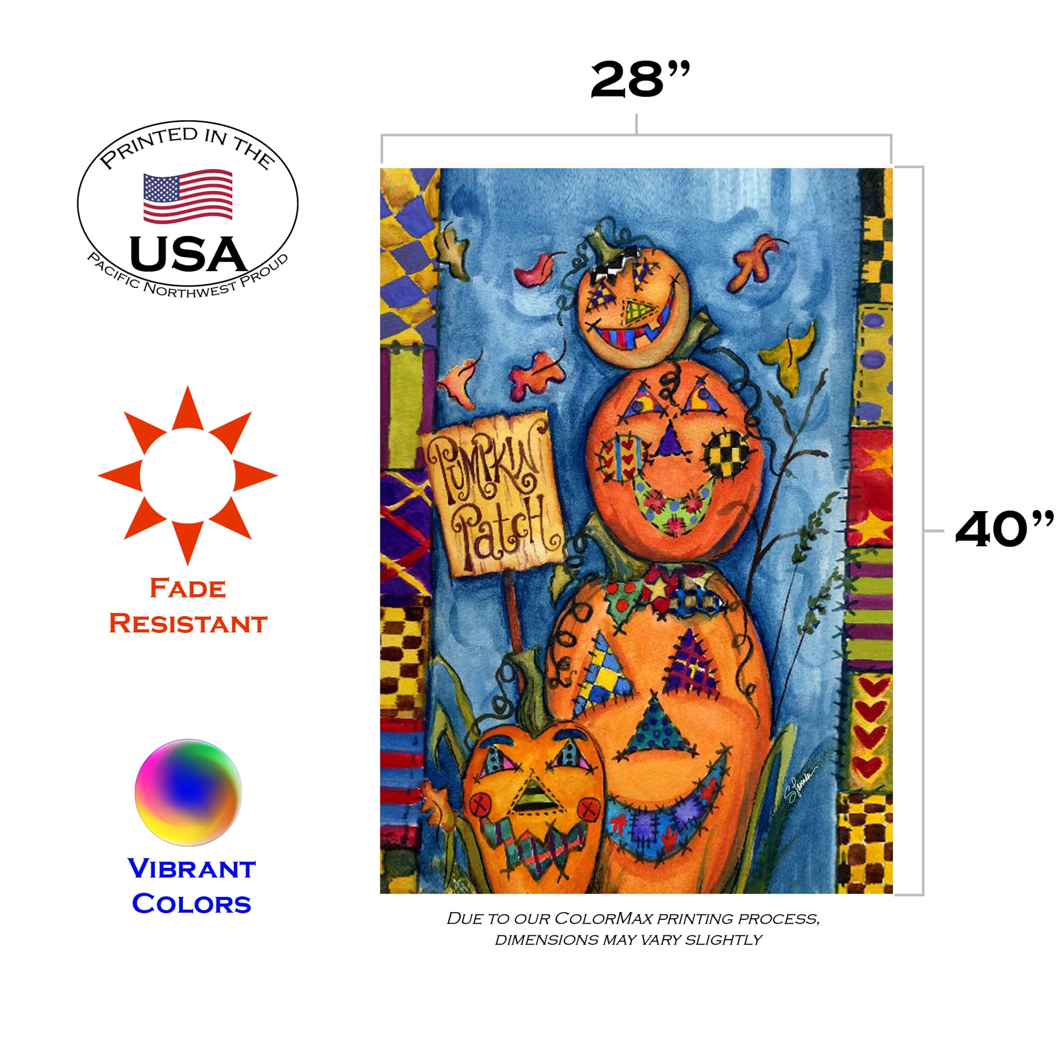 Trick Or Treat - Bandera 3D De Halloween Para Jardín, ESTTOP De 12.5 X