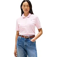 Tommy Hilfiger Donna Maglietta Polo Maniche Corte 1985 Pique Regular Fit