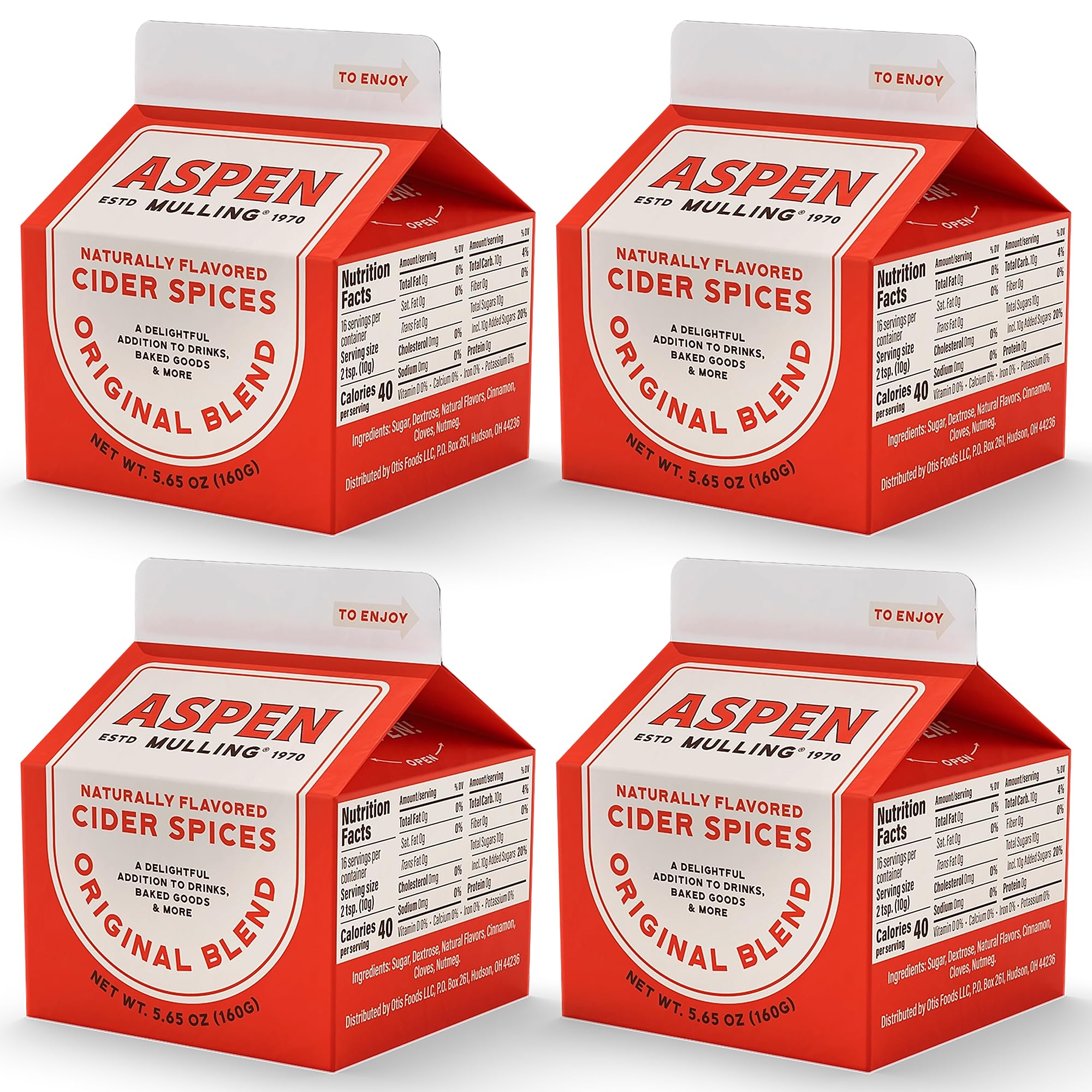 Aspen Mulling Cider Spices Original Blend. Cinnamon, Nutmeg, & Clove. Holiday Mulling Spice Mix for Spiced Cider, Mulled Red Wine, & Festive Winter