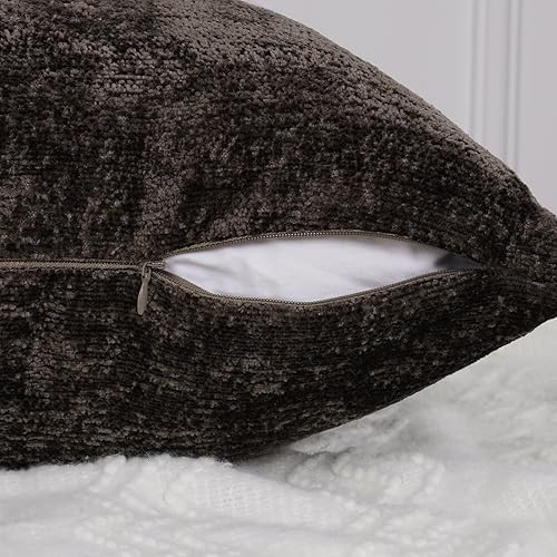 Miniatura 5 de ASPMIZ Juego de 2 fundas de almohada decorativas bohemias de 18 x 18 pulgadas, fundas de almohada de pana de felpilla suave para sala de estar, sofá