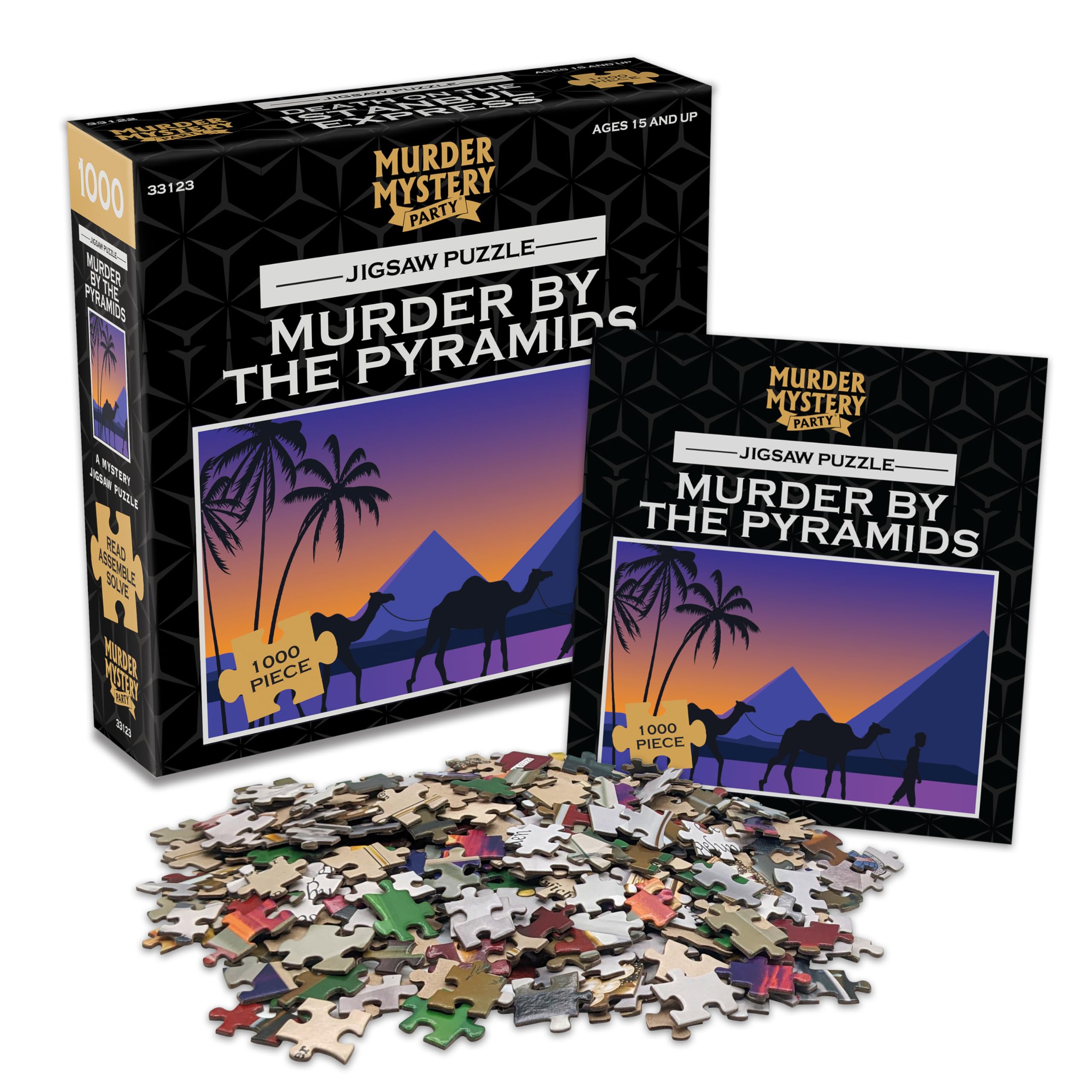 Amazon.com: Murder by the Pyramids 1000-Pc Murder Mystery Jigsaw