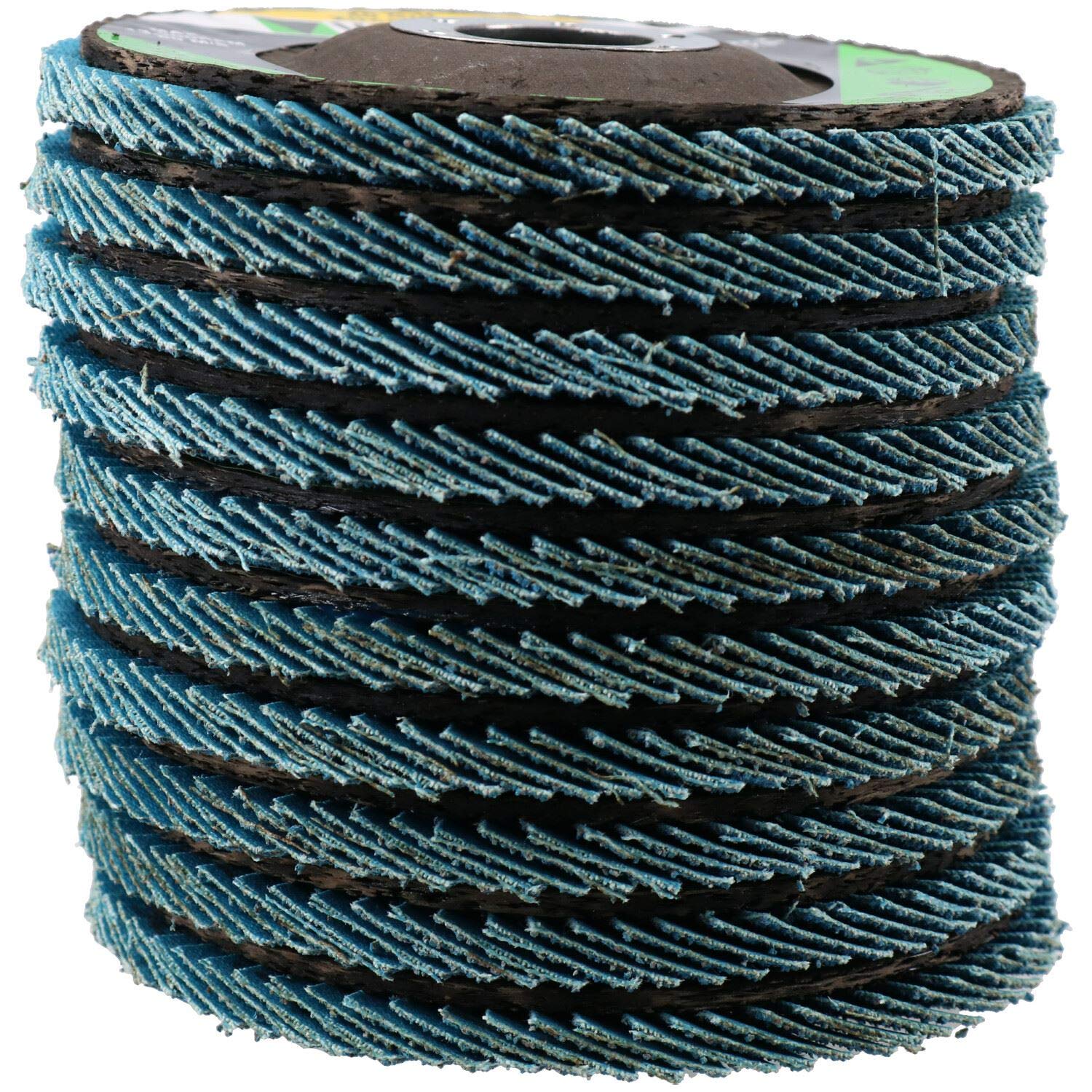 Ab Tools 40 Grit Zirconium Flap Discs For Sanding Grinding Removal 4-1/2” Grinder 10Pc