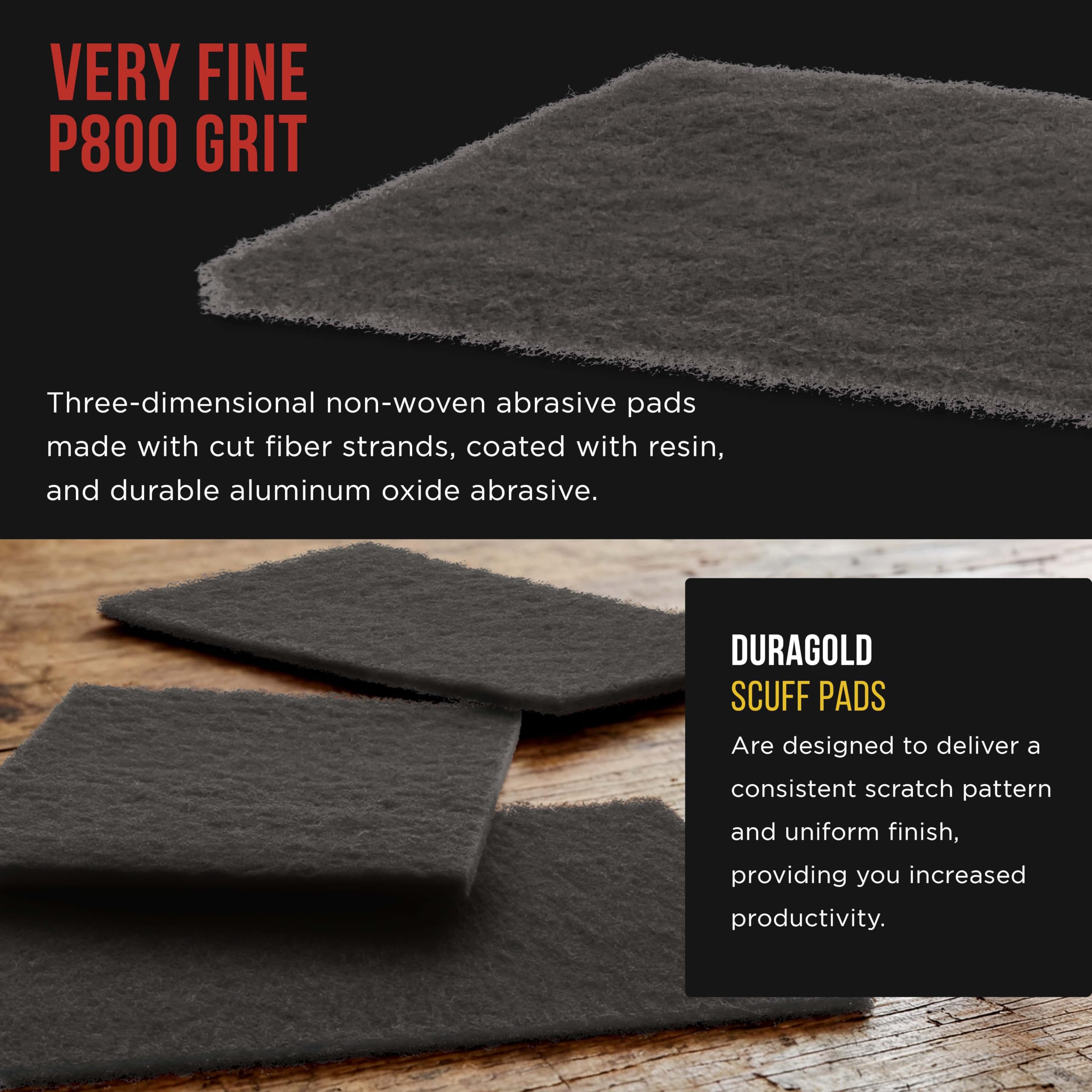 Dura-Gold Gray Scuff Pads - Box of 10 -3