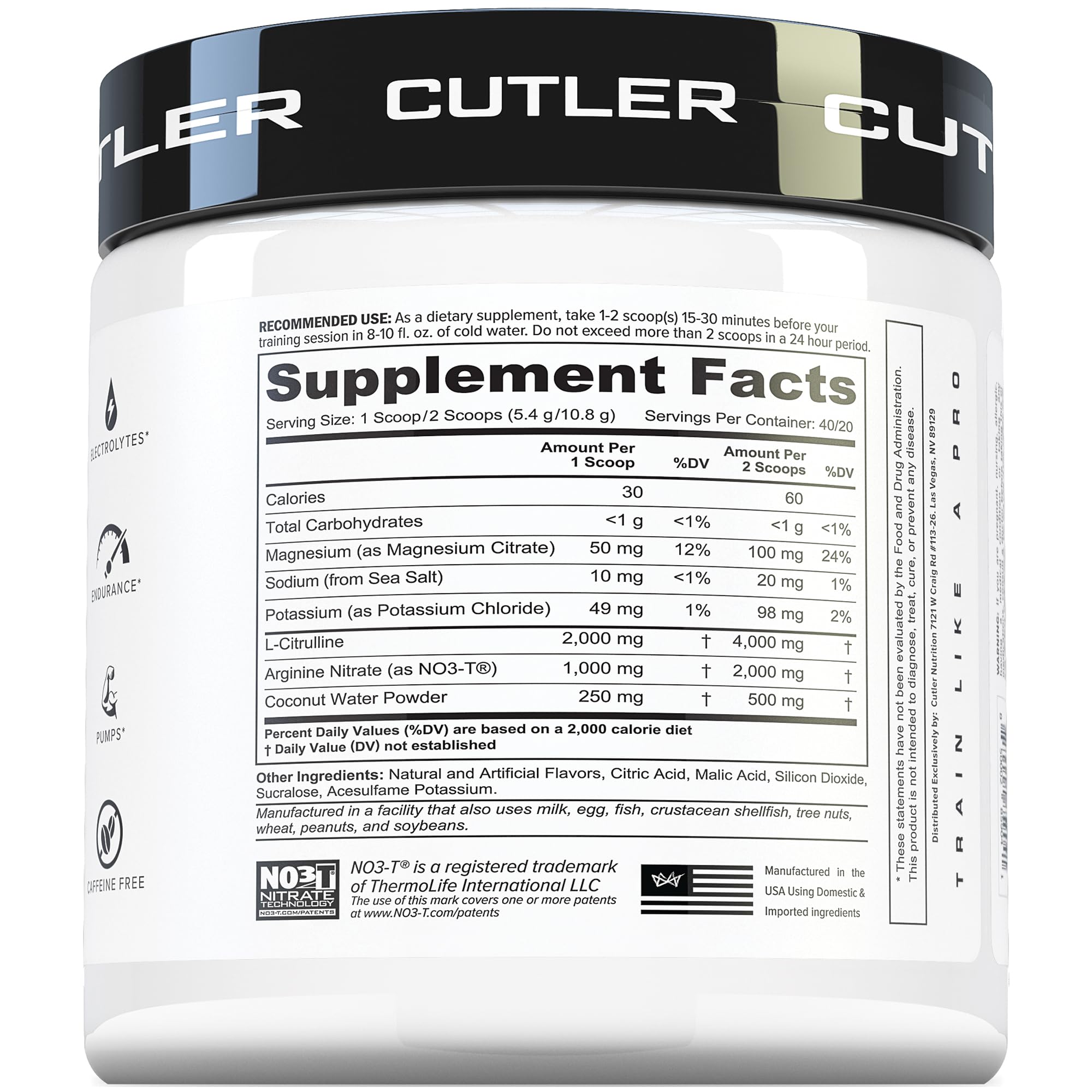 Cutler Nutrition Amplify 2.0 Caffeine-Free Nitric Oxide Pump Pre-Workout — Amazon image 5