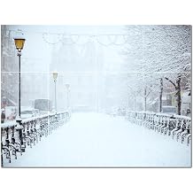 Winter Ceramic Tile Wall Mural AMZ501218-54XL. 60" W x 48" H Using 20 12" x 12" Ceramic Tiles