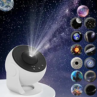 Galaxy Projector – 13 in 1 Planetarium Star Projector with Solar System, Constellations & Moon – Ideal for Kids, Adults, Bedroom, and Home Theater