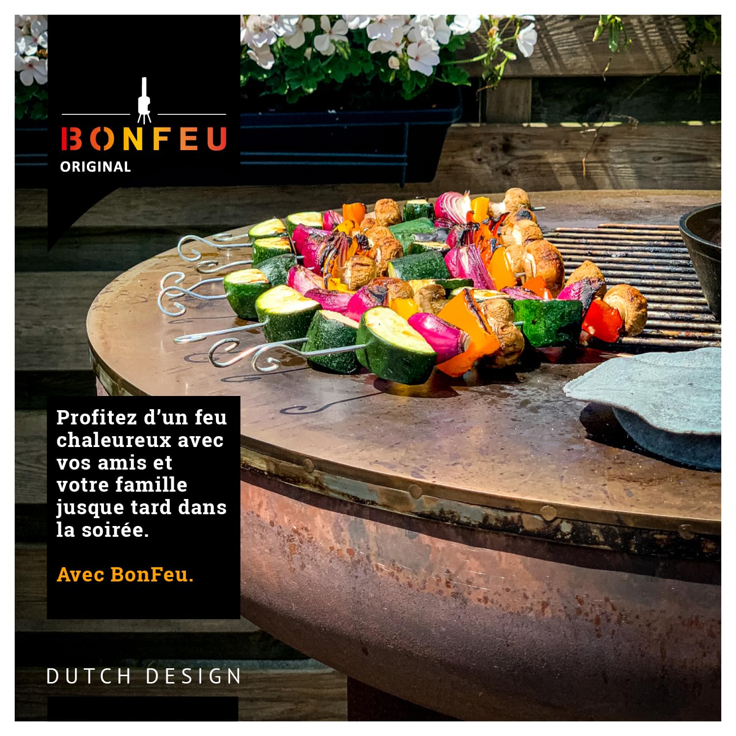 BonFeu BonBiza Brasero Exterieur Barbecue - Foyers extérieurs et Braséros (Acier Corten)