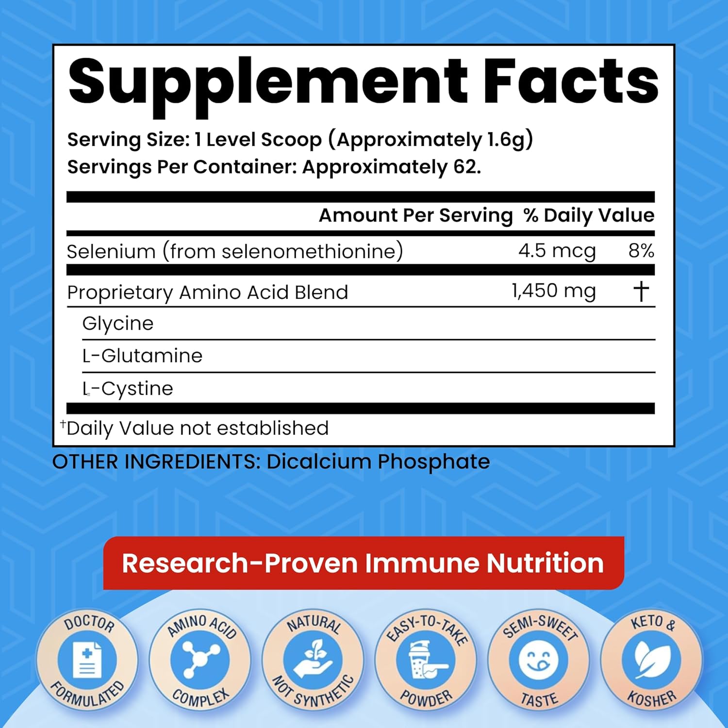 Glutathione Supplement 2 Month Supply of Glutathione Powder Precursor – ProImmune Immune Formulation 200® for Powerful Immune Support - Doctor-Formulated Antioxidant Complex, 62 Servings - Image 5
