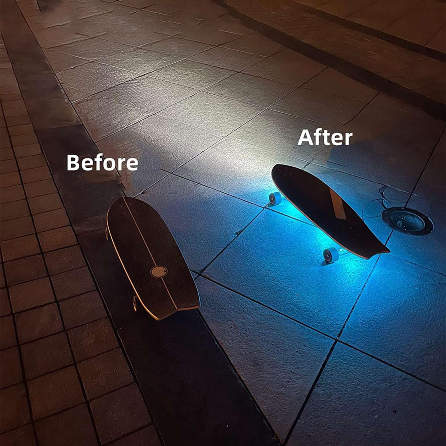 8X LED-Lampe für Roller-Nachtfahrten, Skateboard-Ausrüstungszubehör
