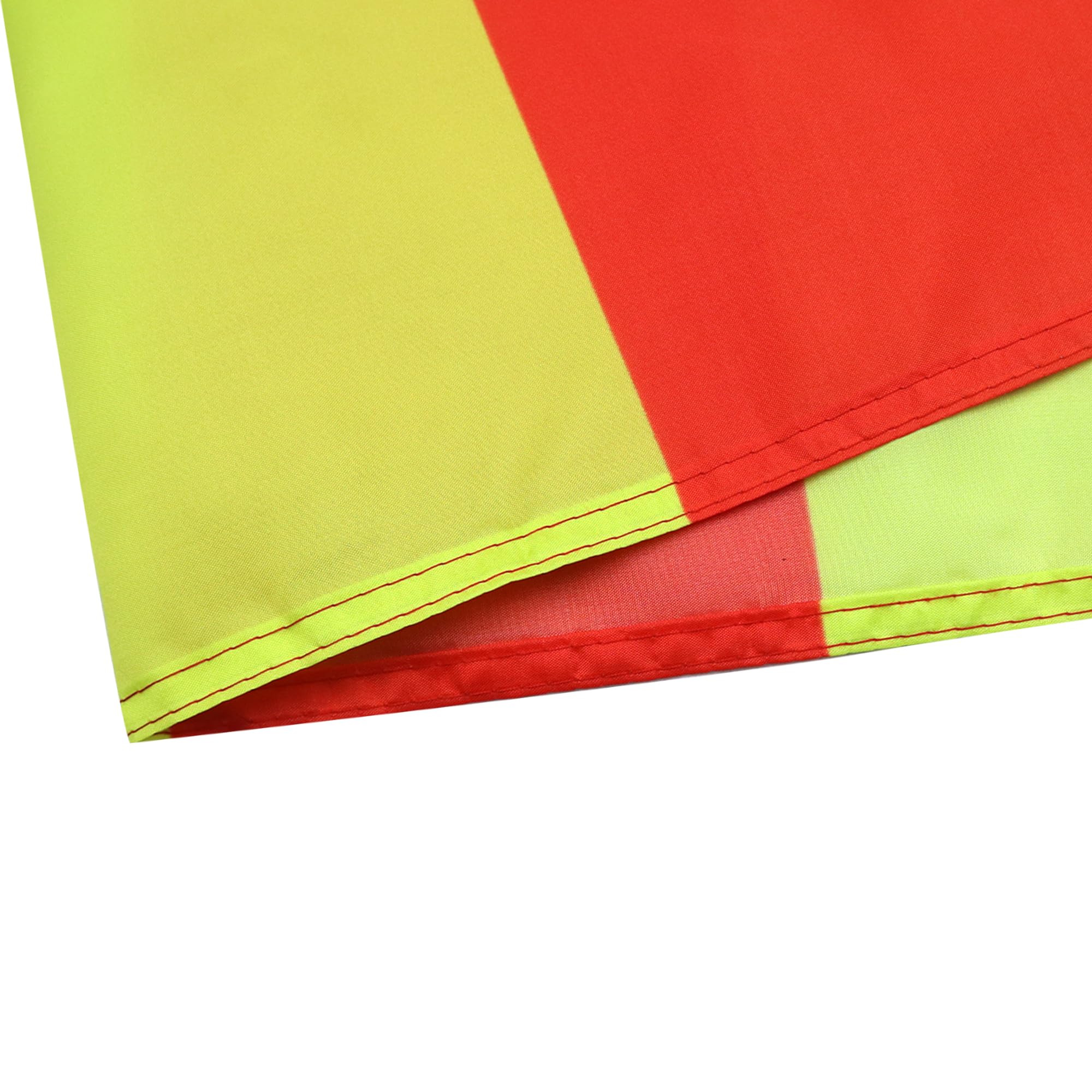 Bandiera Commissario Di Pista 90x60cm - Gialla E Rossa A Righe, Poliestere, Per Auto E Gare - Foto 3